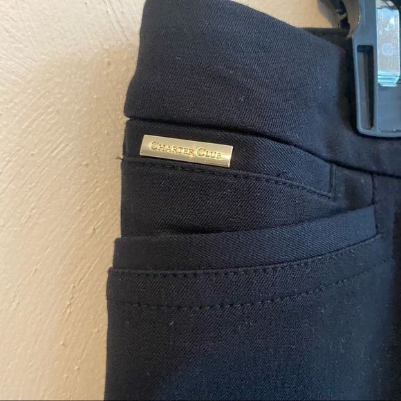 High Rise Black Slacks - Picture 7 of 11